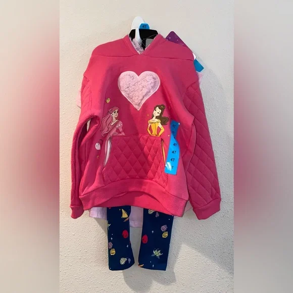 Disney Princess Girls 3 Piece Set Size 4T New - Picture 8 of 10